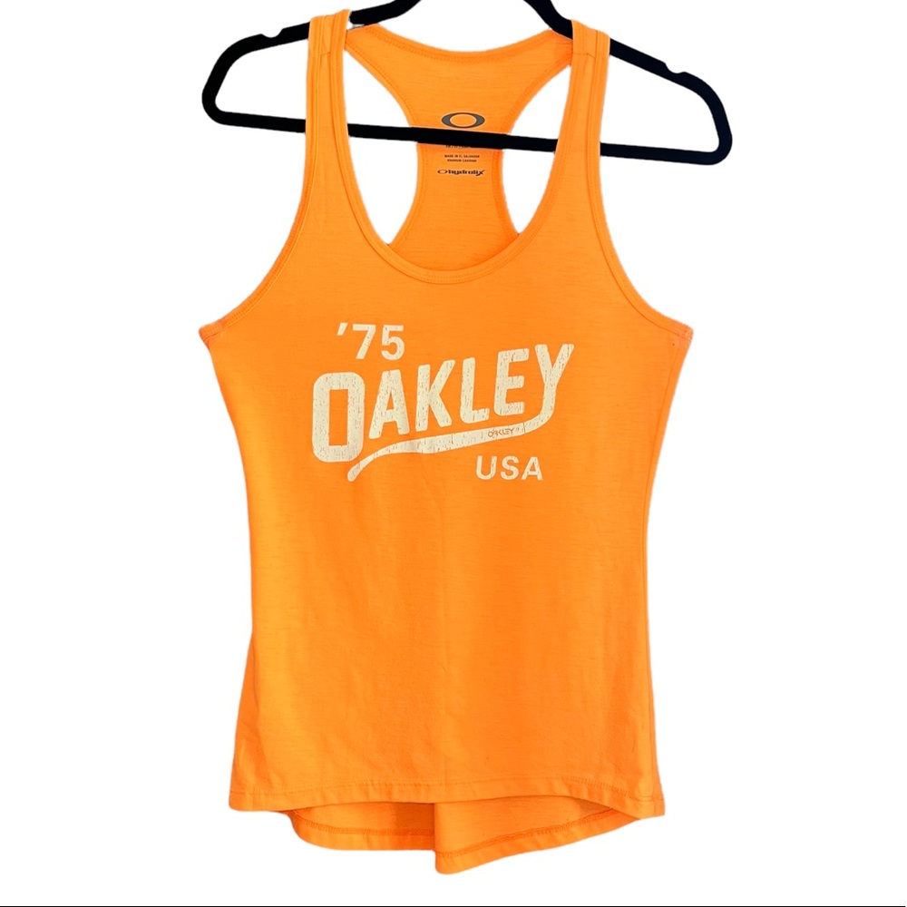 Oakley Hydrolix Racerback Orange Tank Women Size Small Oakley Racerback Hydrolix